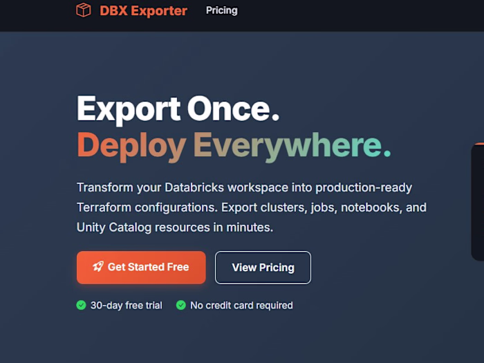 Databricks to Terraform Export Transformation
