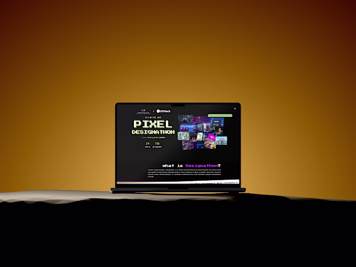 Pixel Designathon Website Design for GDGC