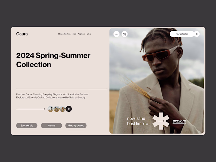 Gaura - E-commerce website design
