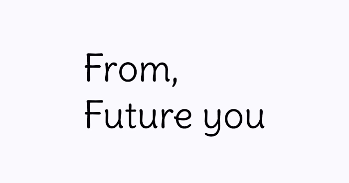 From, Future You
