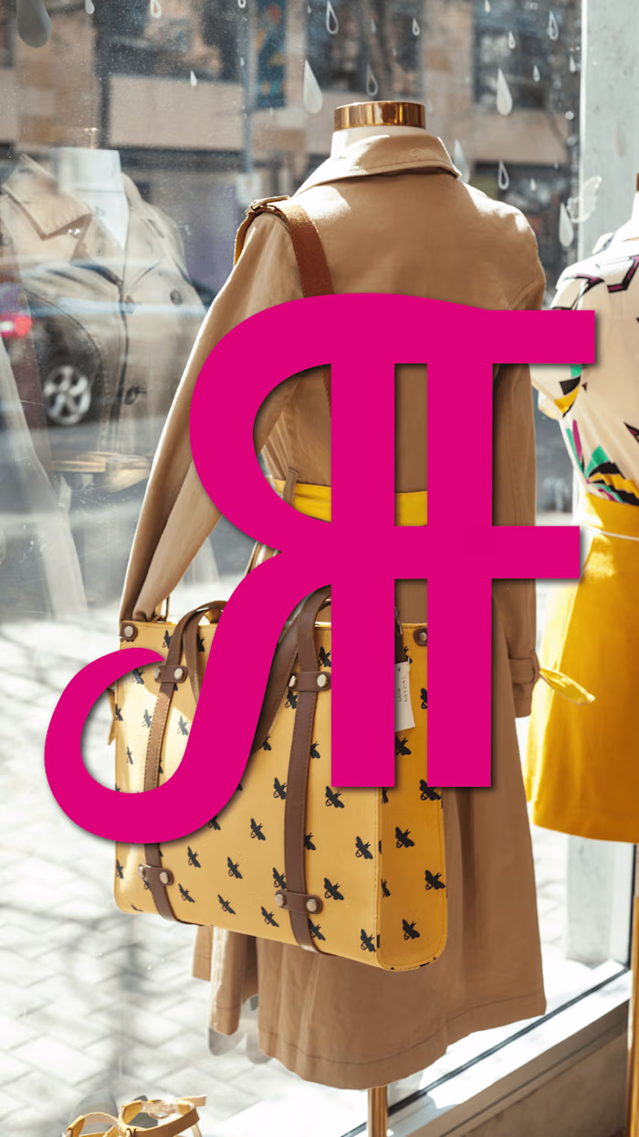 F + R Letter Logo Design - Fashion Vibe