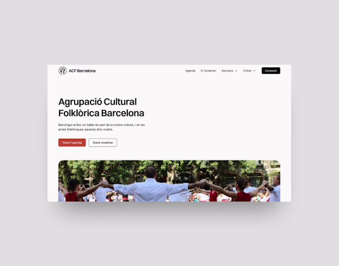 ACF Barcelona - Web Redesign
