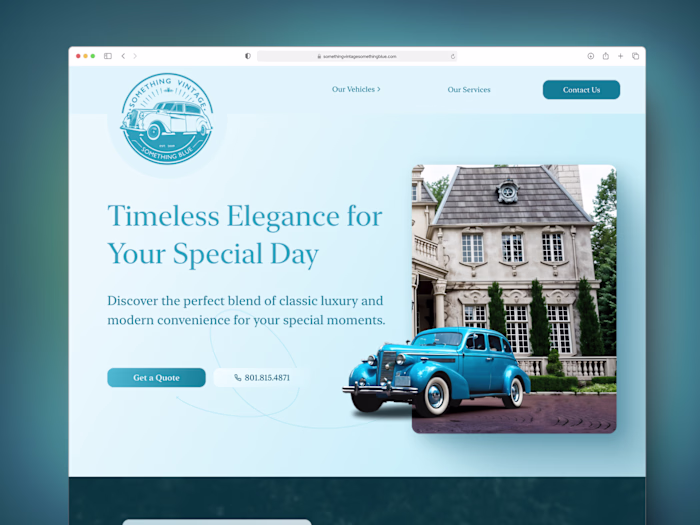 Case study for redesigning a luxury chauffeur service website