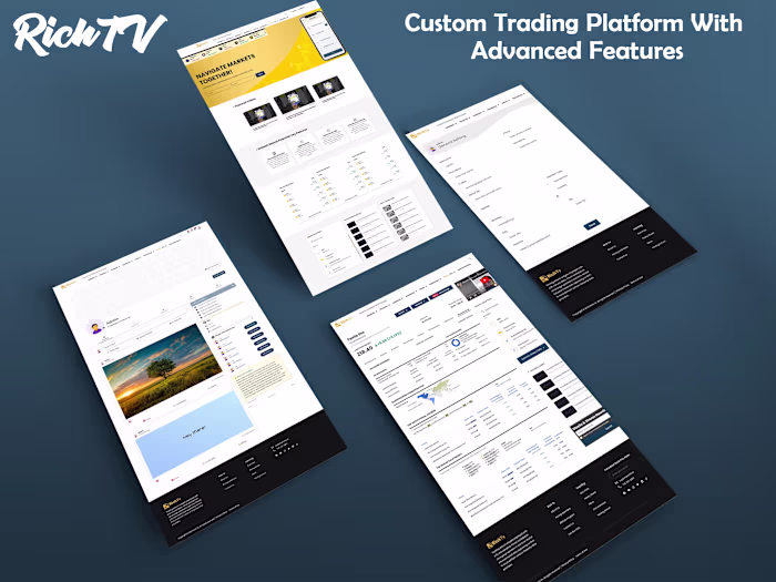 RichTV: Custom Trading Platform, Advanced Features