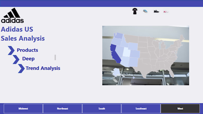 Adidas Sales Performance Dynamic  Dashboard