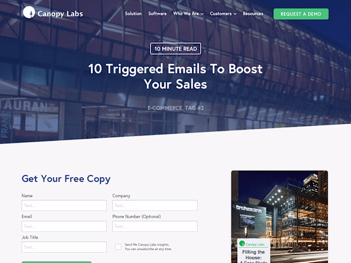 Canopy Labs - Marketing Site