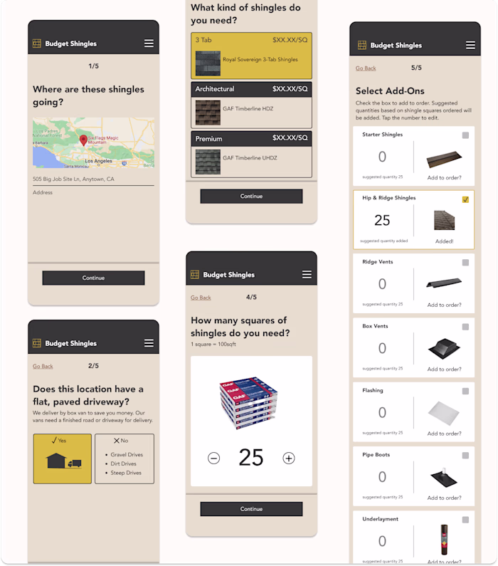 Prototyped E-Commerce Tool for Construction