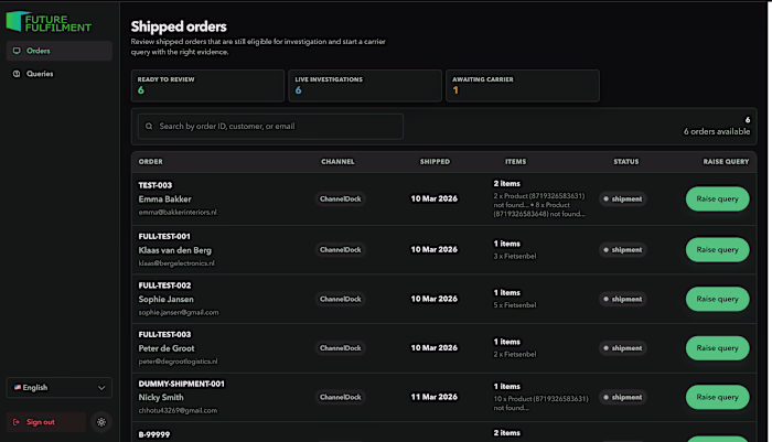 Logistic Email Automation with Dashboard