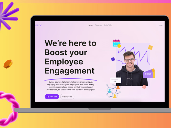 Responsive Web Design for Events Booking Business Website
