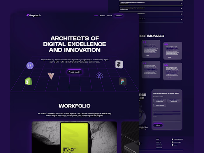 Futuristic Digital Agency Website