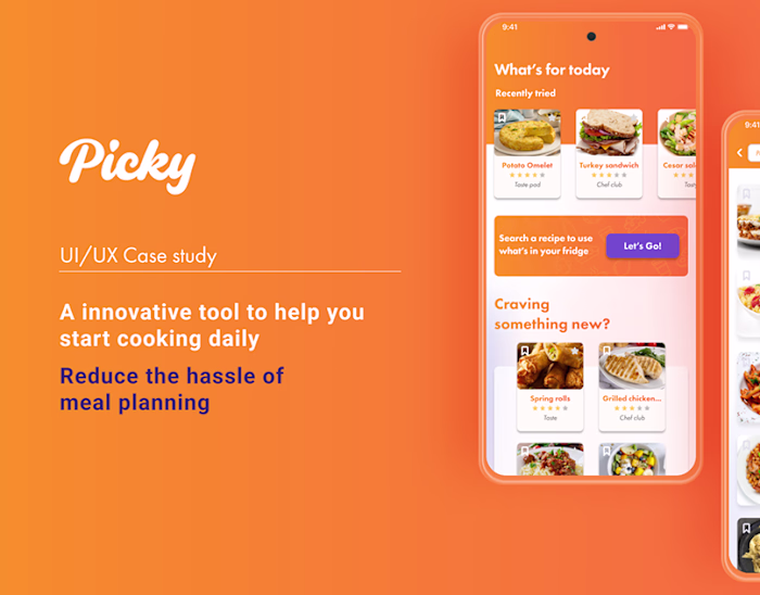UI/UX Case Study | Picky, a new look at meal planning :: Behance