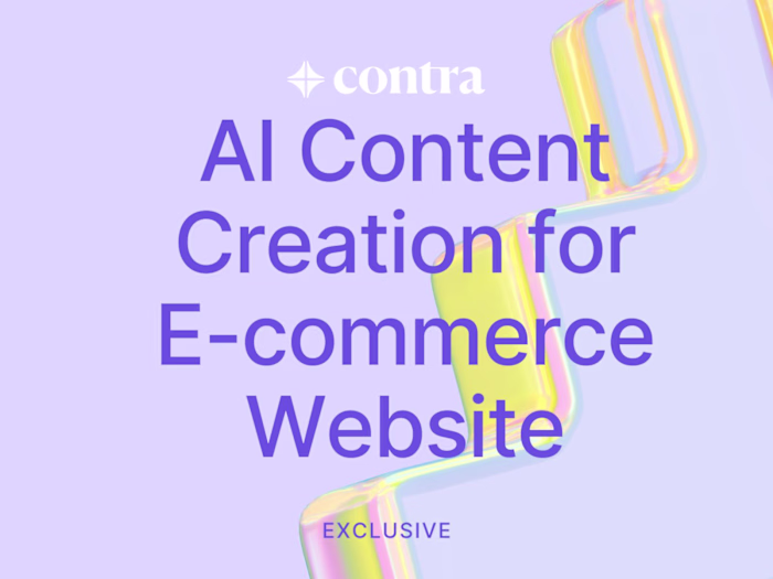 AI Content Creation for E-commerce Website