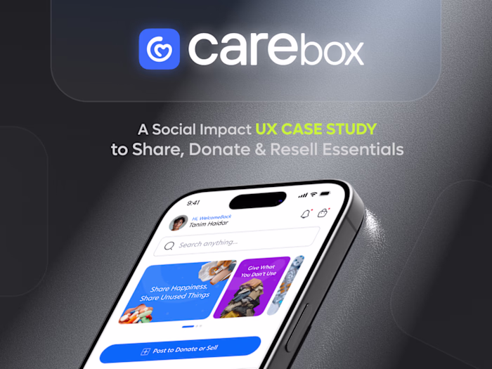 CareBox – Give New Life to Unused Essentials