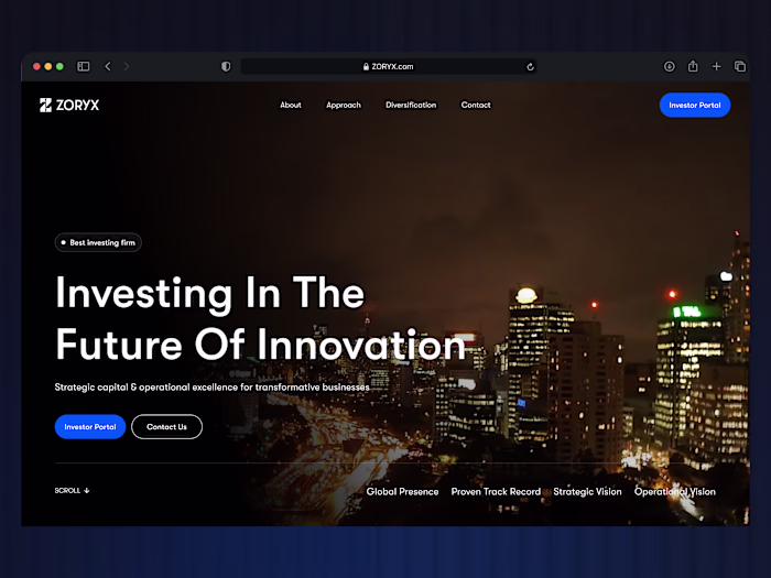 Hey! I Recently designed this investment firm website design...
