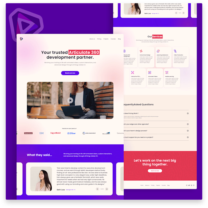 Digital Learning Studio Web Design & Development