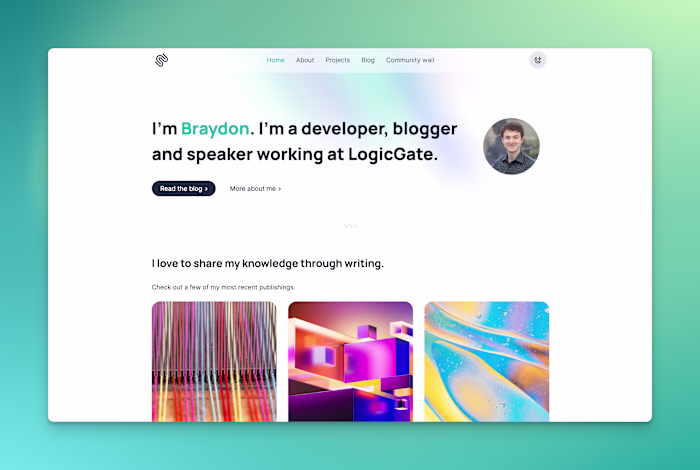Professional Portfolio and Blog