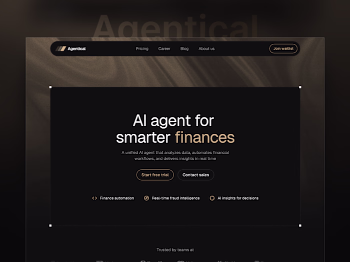 Framer Fintech website development