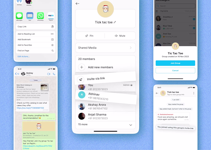 Group Invite - Paytm Chat & Split groups