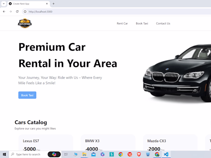 Car Rental & Taxi Booking Web Application