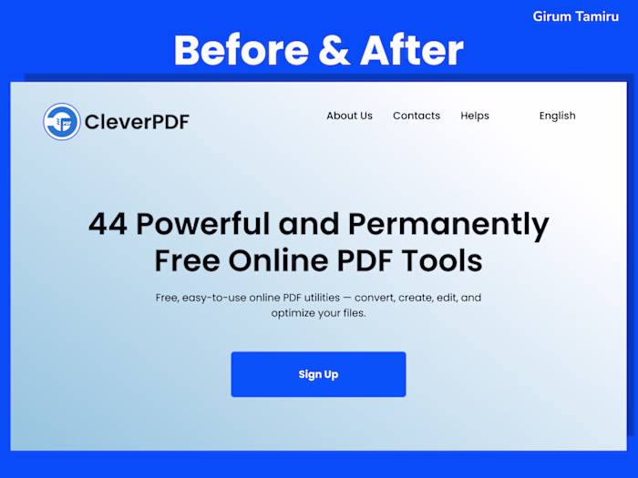 Transforming CleverPDF UX: Before & After Redesign Showcase