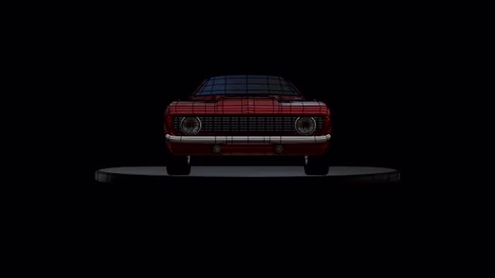 Who needs windshield wipers? A classic car made in Blender!