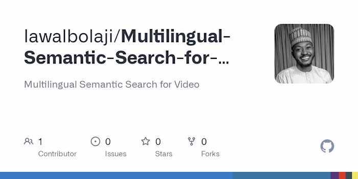 Multilingual Semantic Search for Video