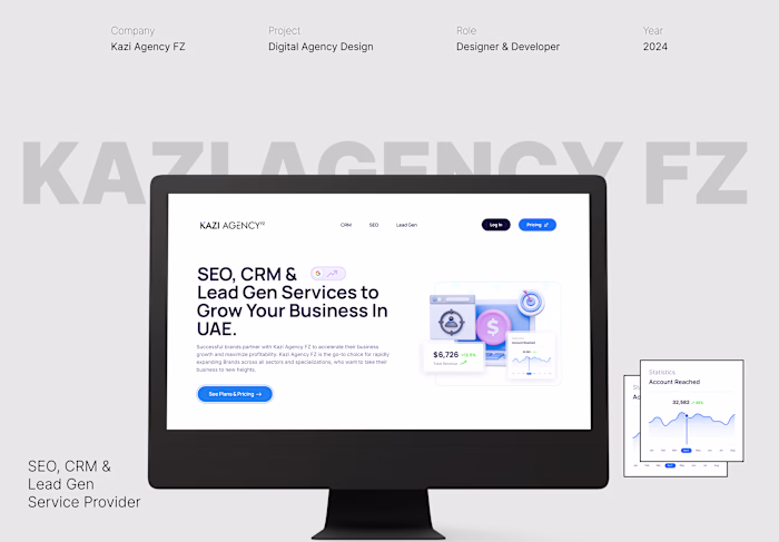 Kazi Agency Website Design & Dev