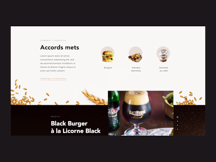 Brasserie Licorne - Food pairings