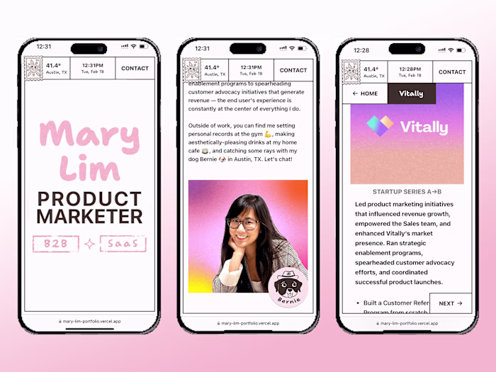 Product Marketer Portfolio