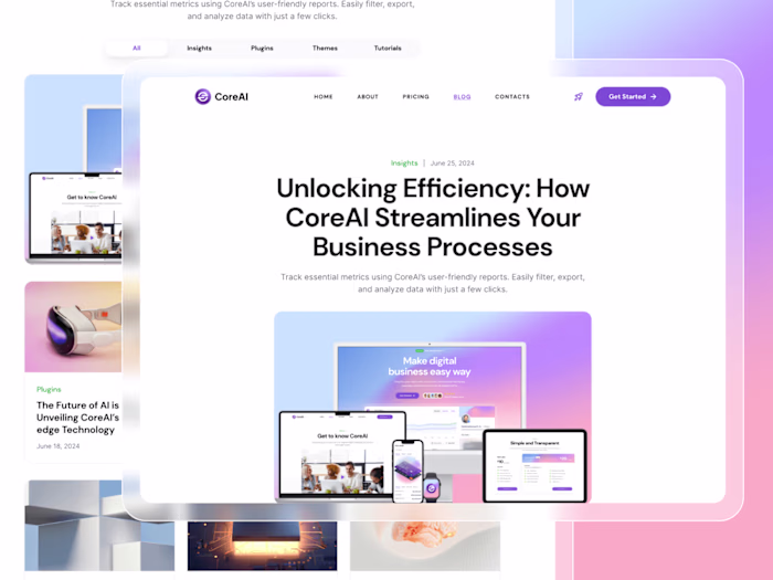 Core AI Framer Template