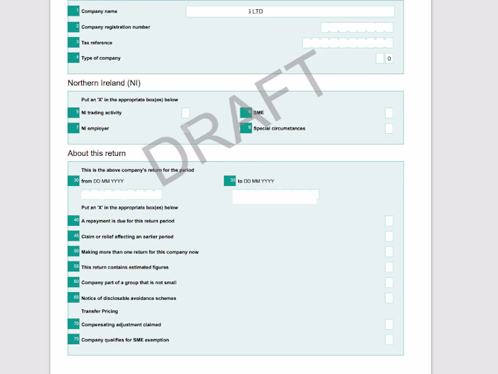 UK Company tax return filing