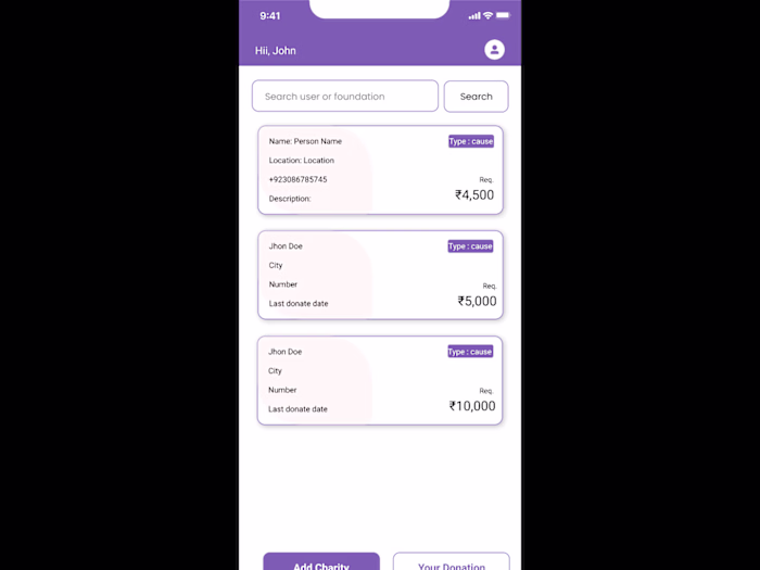 Charity Donation App