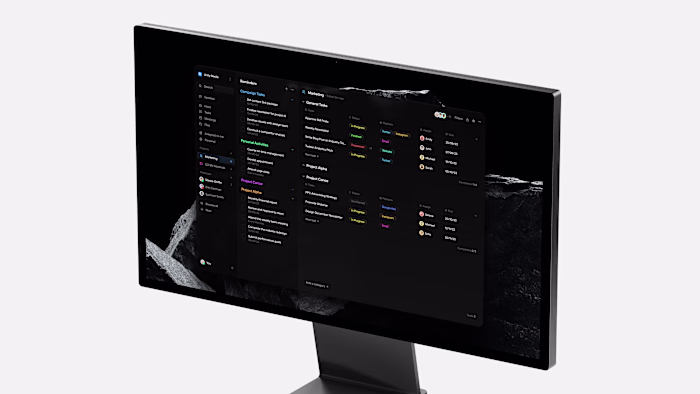 Concept work - A task manager built for thinkers and doers.