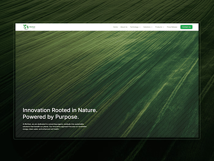 Biovest Holdings Website Design & Build