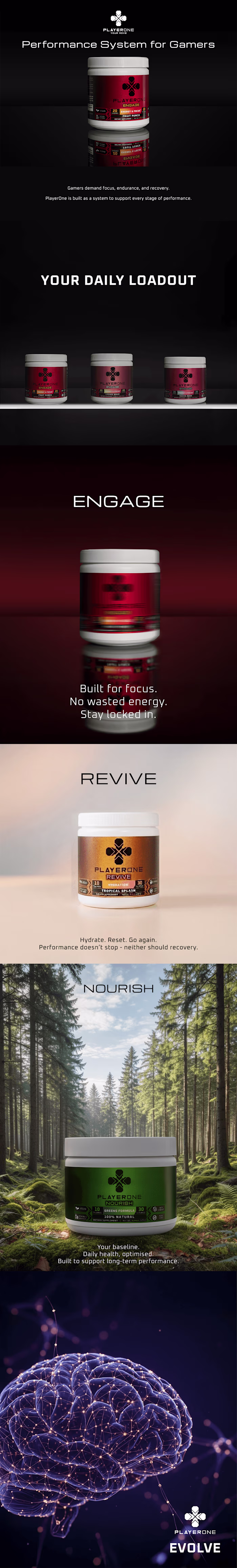 PlayerOne — Performance System for Gamers