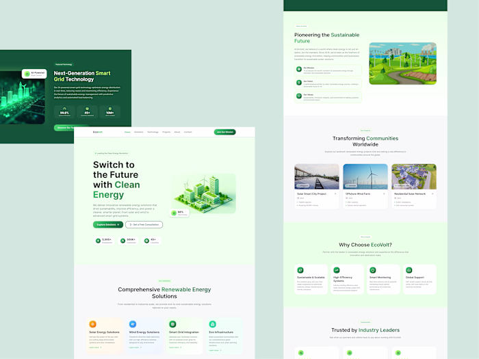 EcoVolt - Sustainable Energy Landing