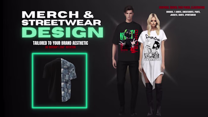 Streetwear and Merch Design for Brand Visibility