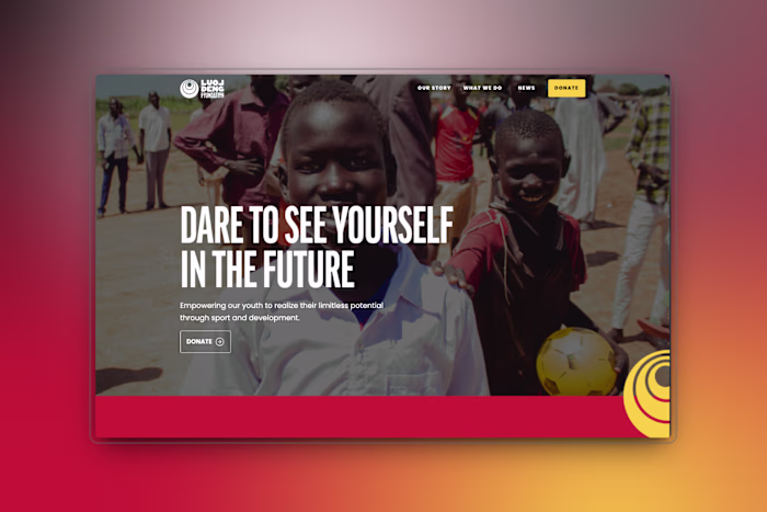 Webflow Marketing Site - Luol Deng Foundation
