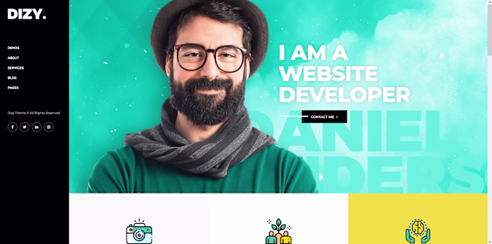 Portfolio website - Modern wordpress website