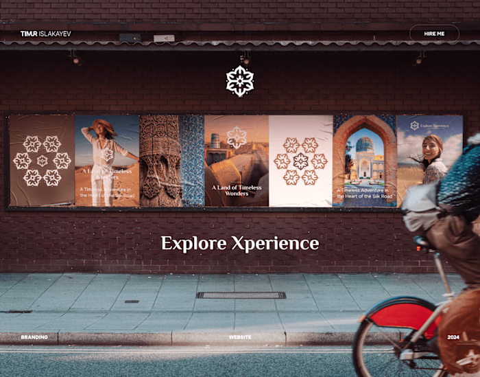 Website in Framer Figma for Explore Xperience Travel company