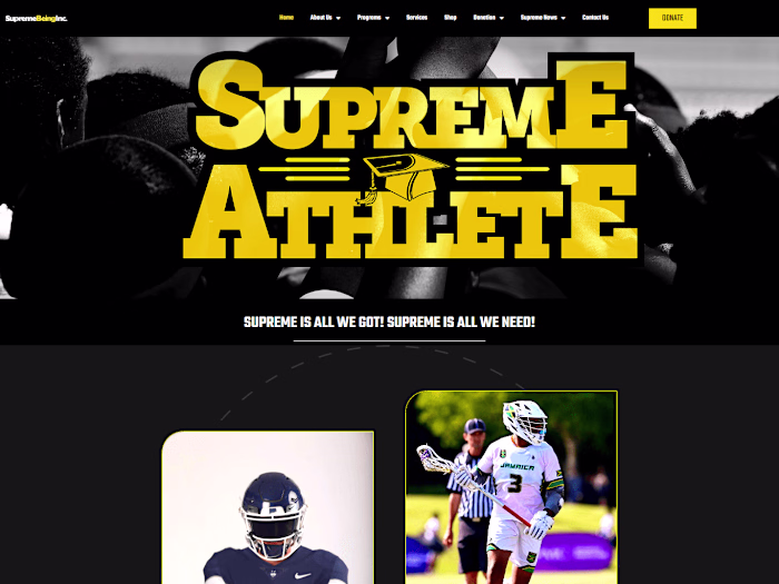 Perfect clone of the WordPress Website Supreme Being.