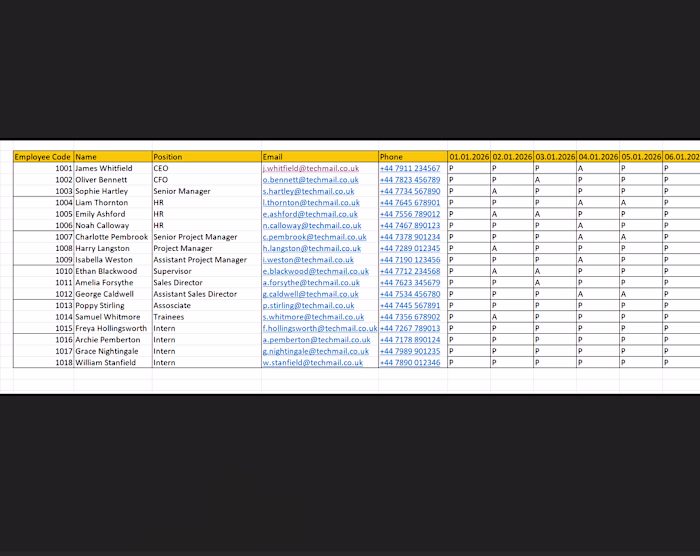 Managing attendance records doesn't have