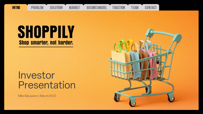 E-commerce Investor Deck