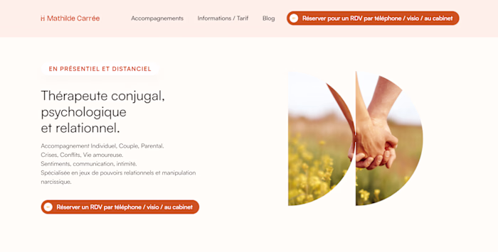 Website and Brand Identity Design for Mathilde Carrée