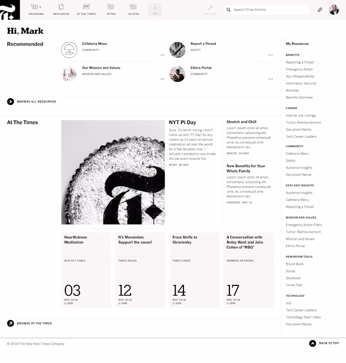 An Intranet That Empowers Employees, New York Times Case.