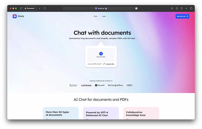 Sharly AI - Landing Page