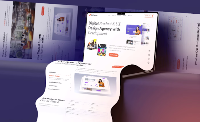 Digital Project UI UX design service website design