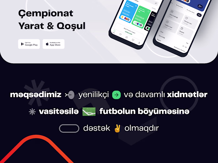 Landing page - Stadium booking & Championship organization