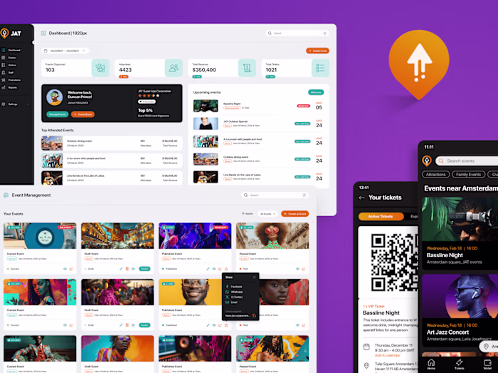 Events Management Platform & Mobile App