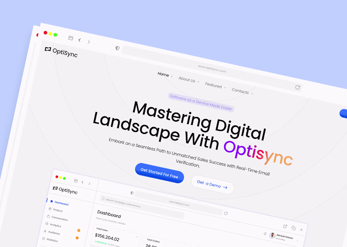 Optisync {SaaS Website} :: Behance